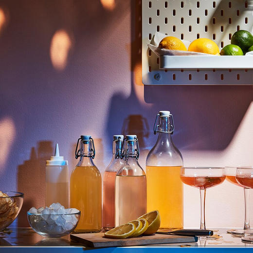 IKEA 宜家 KORKEN 考肯 附塞瓶子 透明玻璃 0.5 公升 商品图2