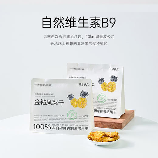 几分之几 金钻凤梨 100g*2 商品图0