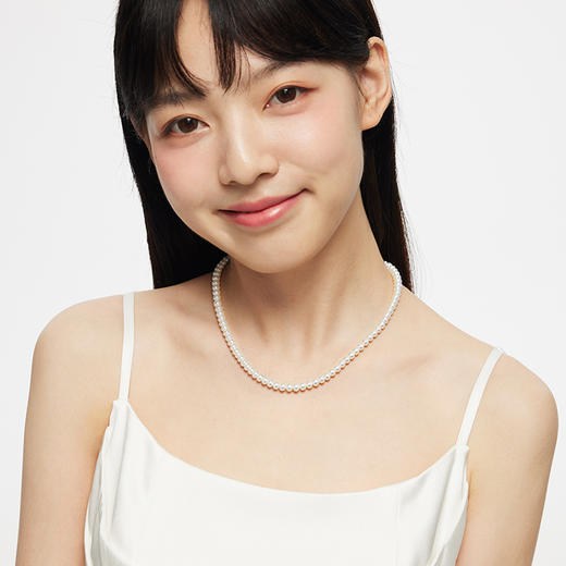 【淡水珍珠】卡蒂罗/KADER 时韵珍珠项链 莹润珍珠母亲妈妈法式复古赫本风可调节锁骨链 优雅气质温柔百搭 商品图2