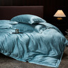 60长绒棉全棉四件套纯色大提花  叶琳-湖水蓝 商品缩略图7