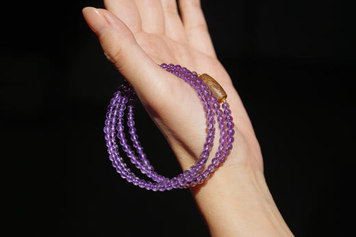 紫水晶沉香手链 商品图0