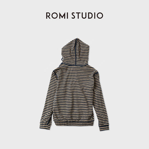 ROMI STUDIO“美式复古”撞色条纹双拉链针织开衫外套RWCAW65451 商品图2