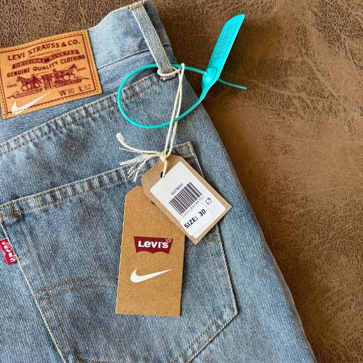 【要品质的来】最新联名款 DROP8 按扣罗纹边字母图案贴片宽松休闲斜插口袋牛仔裤   男女同款！ 商品图8