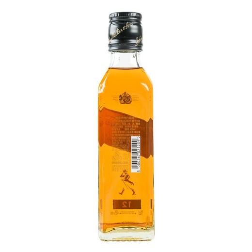 尊尼获加黑牌12年调配苏格兰威士忌_40%vol  200ml（新老包装随机发货） 商品图1