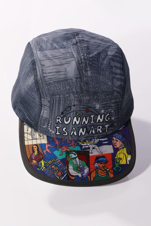 严素全顶帽 跑步即艺术 全顶运动帽软帽檐可调头围运动全顶帽健身跑步徒步 商品图2