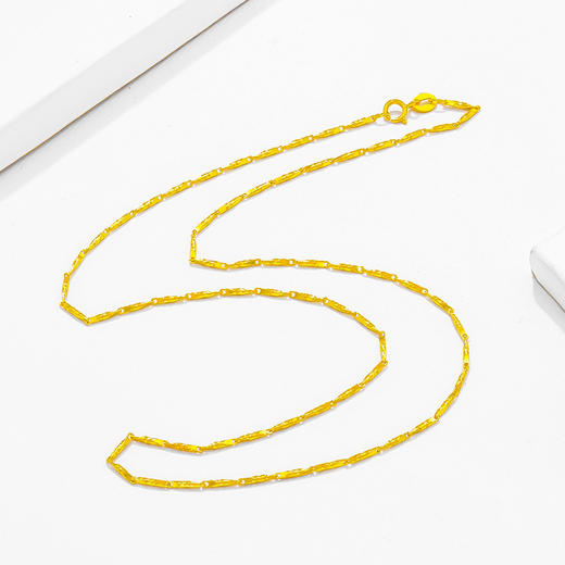 ZGHJYXL095H 中国黄金China Gold 925银项链镀金银链瓜子链项链 商品图2