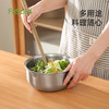 FaSoLa不锈钢漏盆厨房洗菜盆家用洗水果滤水防滑淘米盆食光不锈钢盆 商品缩略图4