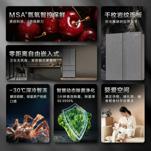 卡萨帝（Casarte）冰箱 BCD-560WGCFDA4GUU1 商品图1