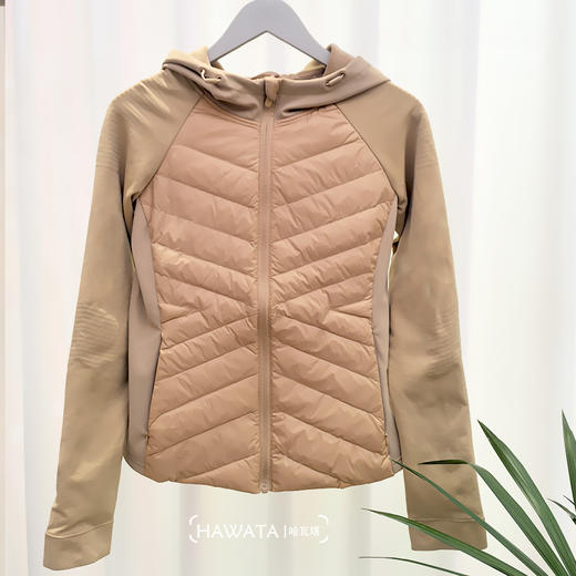 哈瓦塔连帽轻薄修身运动羽绒服 H350154 商品图3