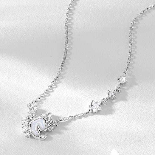 卡蒂罗/KADER 星芒独角兽项链 萌趣灵动精致浪漫梦幻轻奢简约设计锁骨链 璀璨吸睛氛围感百搭 商品图5