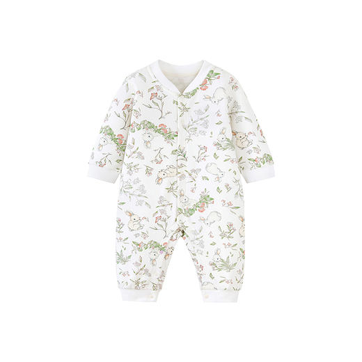 迷你巴拉婴儿衣服男女宝宝柔软亲肤家居连体衣新生儿秋冬爬服 商品图4