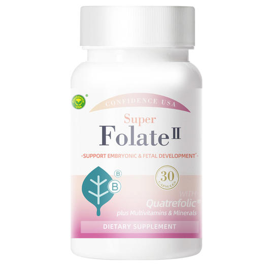 活性叶酸 二代升级｜降同型半胱氨酸 心脑血管 30粒 400mcg 美国信心药业牌活性叶酸二代复合胶囊 30粒 商品图0