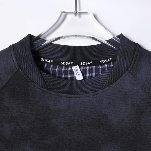 SDSA男士秋冬新款痞帅男装设计师扎染解构圆领卫衣百搭套头上衣 商品图1