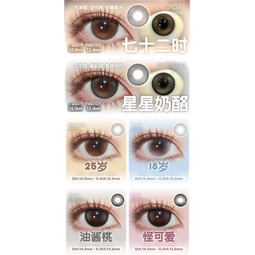 【活动】Sasababy月抛 新品 情迷多瑙河/凡尔赛迷雾/少女的祈祷 爆款 奶栗泡泡/小兔啾咪/遇海恋/春日簿/七十二时/星星奶酪晚安爱丽丝/怪可爱/油酱桃/25岁 清透自然日常美瞳 学生党通勤款 商品图1