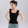 雀说纯棉吊带背心女内衣内搭宽肩工字打底上衣修身纯色无袖T恤AL 商品缩略图2