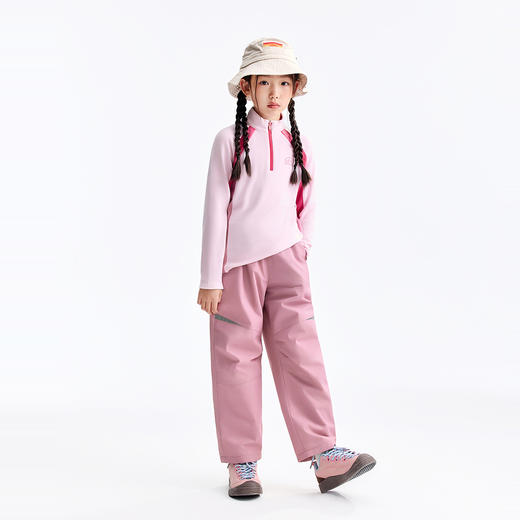 【加绒🔥】男女童全腰梭织夹裤冬季新款安奈儿童装EM546615 商品图5