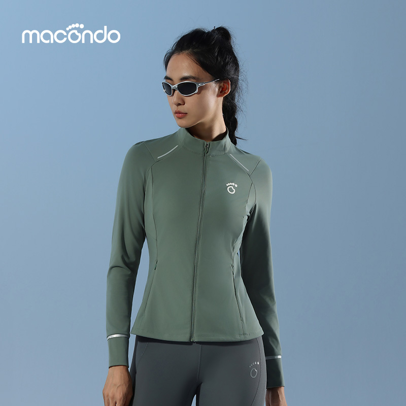 原创单品丨马孔多女子针织拉链开衫5代 吸湿速干 沙漏腰版型  无缝立领 隐藏式拉链兜 拇指洞 多处反光标