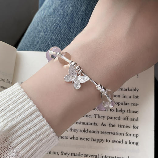 【前程似锦】卡蒂罗/KADER 薰衣草蝴蝶手串 九紫离火能量加持 时来运转磁场梦幻紫晶紫气东来 气质百搭##好运 商品图1