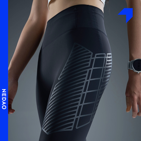 25新品内道聚能力收纳紧身长裤女士腰包收纳紧身弹力跑步训练运动裤