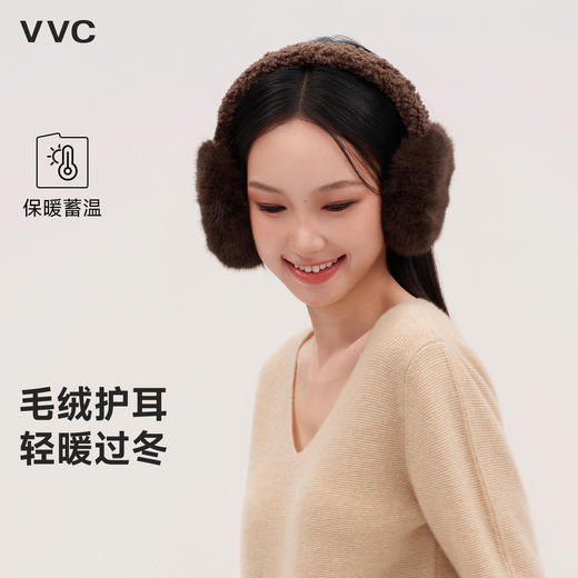 毛绒耳罩保暖护耳朵耳捂子可折叠骑行防风防冻耳套vvc 商品图1