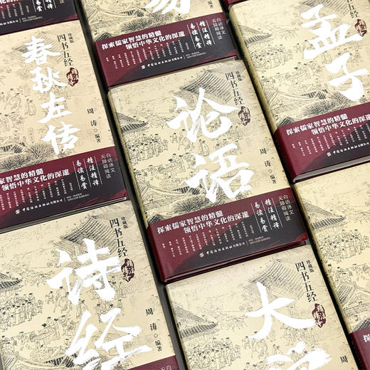 3.4折包邮《四书五经精注精译》(全9册刷边版)，豆瓣9.8！一口气轻松读完四书五经，精华都在这里， 商品图3