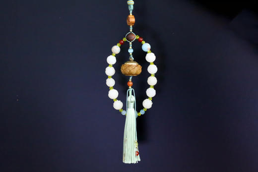 【菩提莲花挂件】省级传承创新工作室坤宁和堂x径山文创联名推出/“越来越好工艺”残障匠人研发设计 商品图3