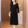 AHM bynz6603优雅假两件连衣裙时尚简约中长裙 商品缩略图2