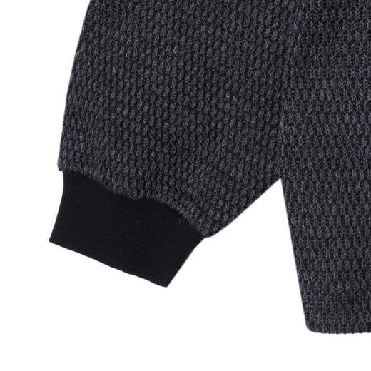 7710SDSA男士秋冬新款痞帅男装美式口袋拼接针织卫衣时尚圆领套头上衣 商品图4