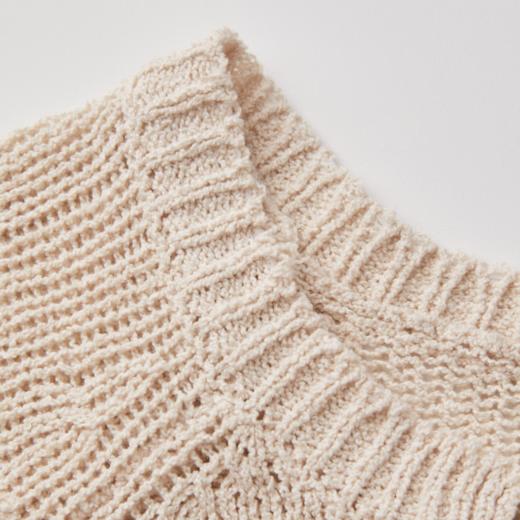 ROMI STUDIO“秋意昂然”棉质系带波纹肌理质感长袖毛织RWCRSZ3896 商品图3