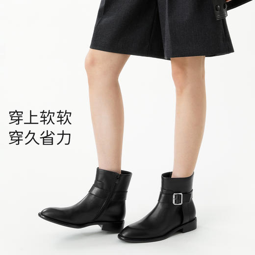 7or9短靴秋冬款骑士短靴黑武士 商品图3