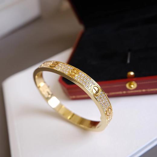 XK239-CARTIER卡地亚 LOVE系列 满天星 宽版 手镯 男女同款情侣款（XK） 商品图4