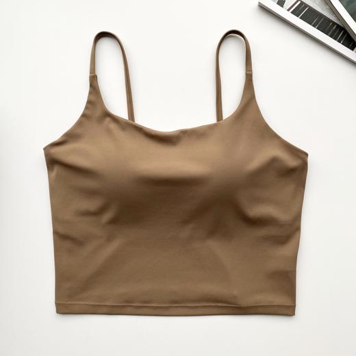 壁虎瑜伽【2509SY411】一体防震抑菌细肩带背心【5天发货】(一体式胸垫) 商品图8