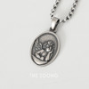 THESOONG|"天使项链"复古银制手工打磨做旧百搭吊坠项链HWZB7625 商品缩略图0