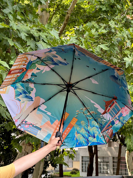 华科大双面晴雨喻荷伞 商品图2