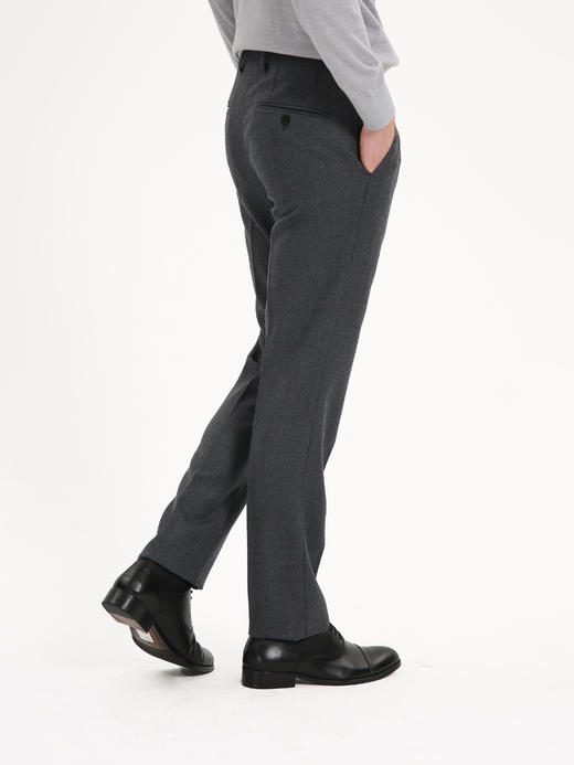 callisto熔岩灰绵羊毛西裤 商品图3