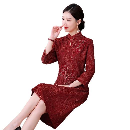 AHM xxnz6625礼服裙复古优雅连衣裙 商品图4