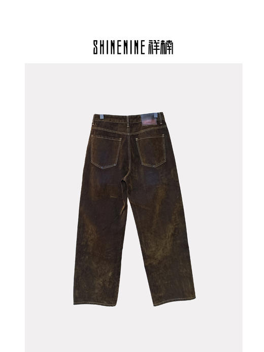 W439831666复古做旧牛仔裤 商品图1