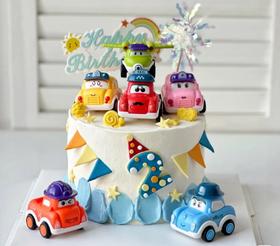 儿童小汽车JOJO 宝贝 生日蛋糕 动物奶油0添加