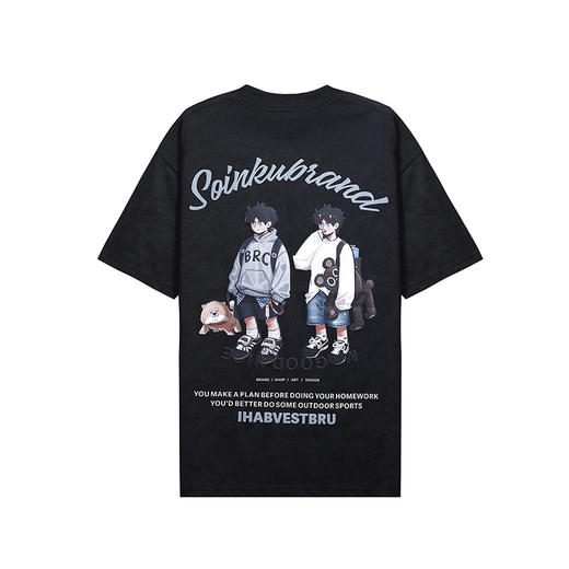 【新品上新】HX 夏季圆领短袖T恤C102520028101/02/03 商品图1