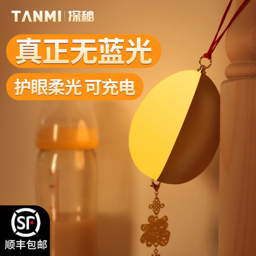 TANMI探秘婴儿喂奶灯母婴小夜灯睡眠床头灯卧室LED灯小金蛋灯 商品图0