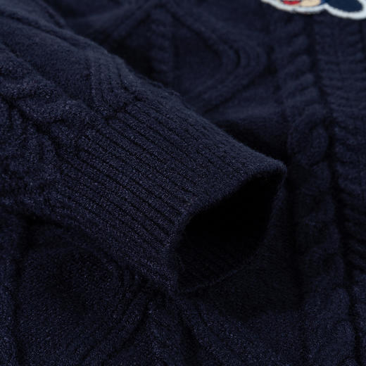 迪士尼春秋套头毛衣国潮刺绣线衫舒适保暖针织衫 商品图10