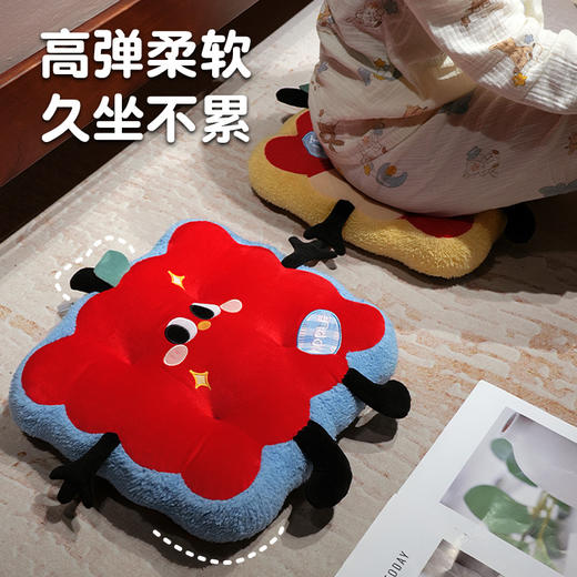 自然醒大眼红苹果花瓣坐垫QYL 商品图2