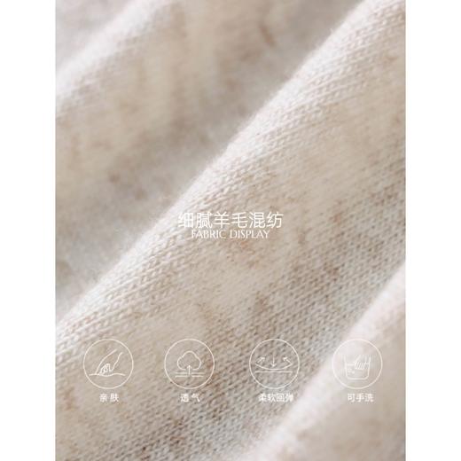 雀说早秋新款设计感撞色假两件V领宽松显瘦慵懒针织衫ALSN7847 商品图3