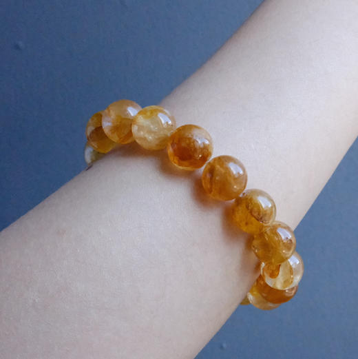 黄水晶手串黄胶花10mm 商品图2