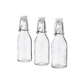 IKEA 宜家 KORKEN 考肯 附塞瓶子 透明玻璃 15 厘升*3支