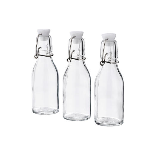 IKEA 宜家 KORKEN 考肯 附塞瓶子 透明玻璃 15 厘升*3支 商品图0