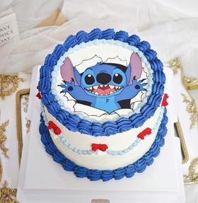 【优品系列】---【数码打印史迪仔】星际宝贝蛋糕