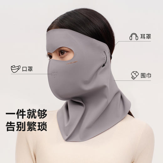 VVC保暖防寒防风头套女秋冬电动车骑行面罩护全脸男大头围脸基尼 商品图3