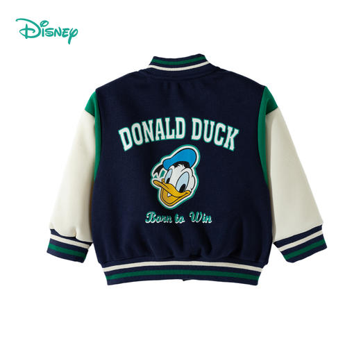 迪士尼童装男童酷帅休闲棒球服春秋季新款儿童米奇唐老鸭印花外套ZD3ES063 商品图13
