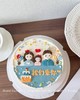 多款式~一家三口手绘卡通蛋糕-低糖处理无添加 商品缩略图0